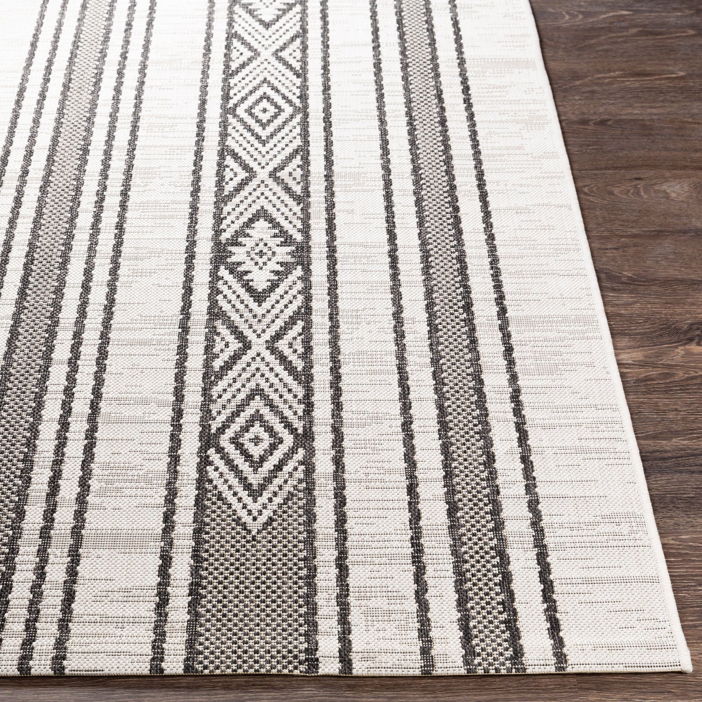 Eagean EAG-2352 6ft Square Machine Woven Indoor/Outdoor Area Rug