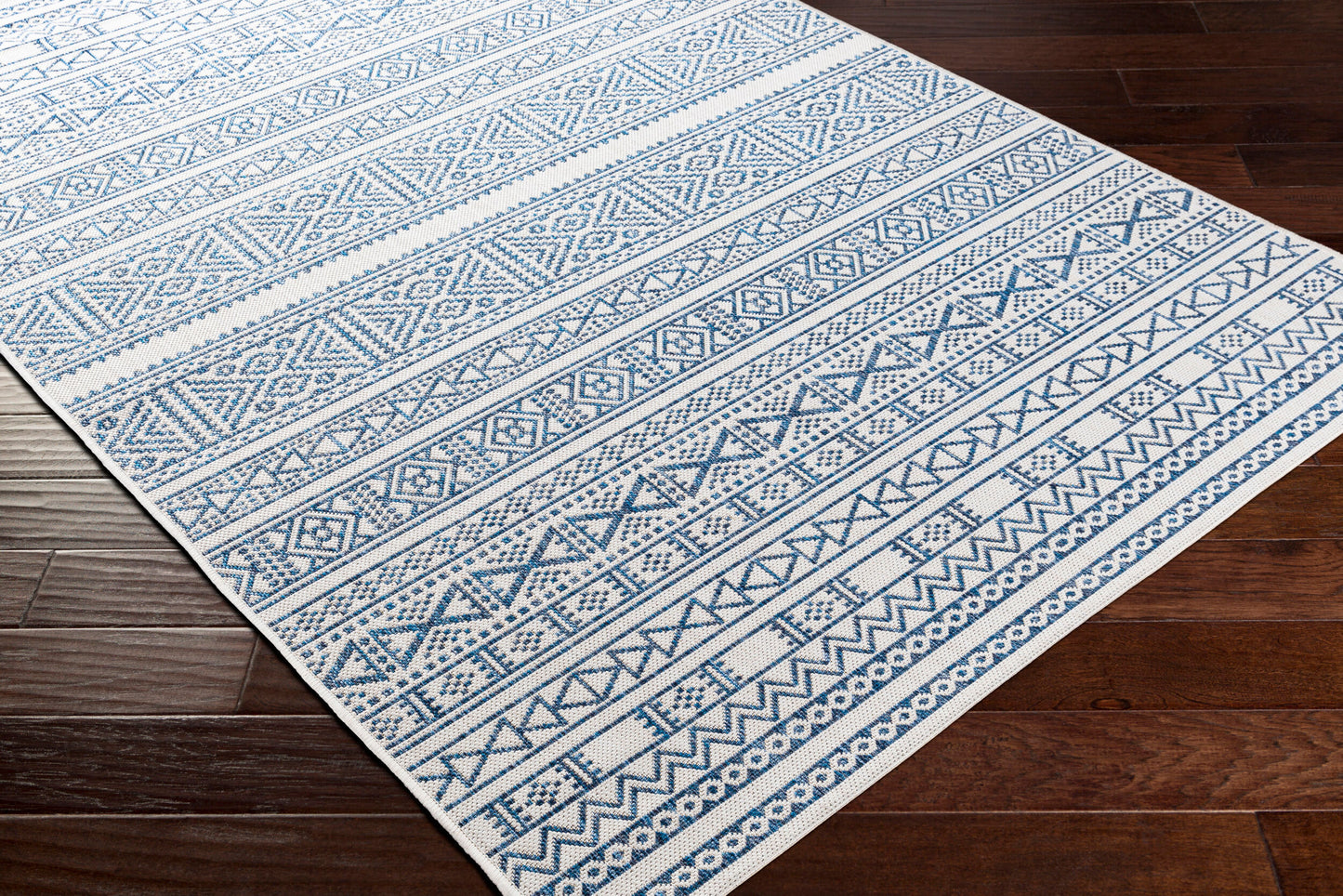 Eagean EAG-2357 6ft Square Machine Woven Indoor/Outdoor Area Rug