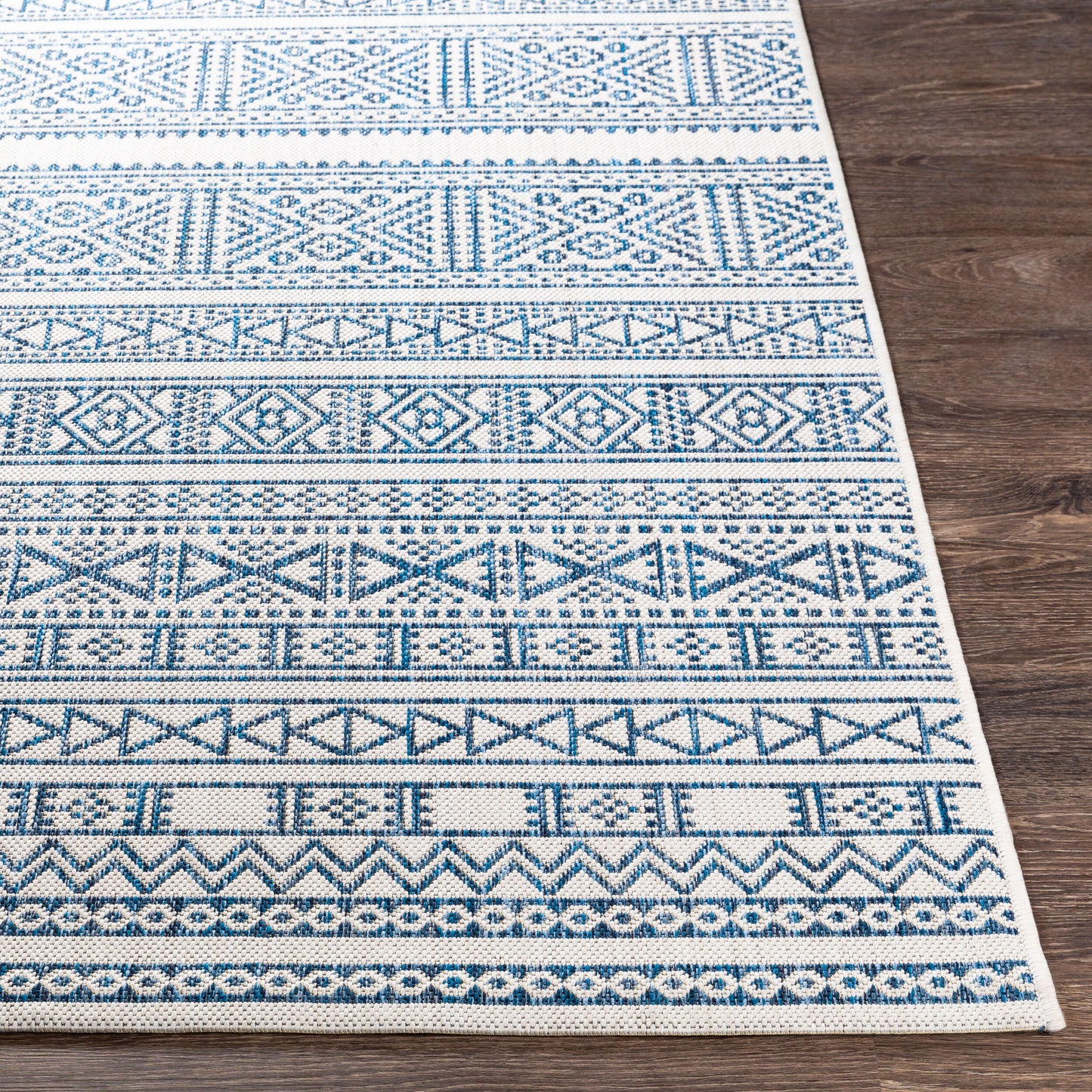Eagean EAG-2357 6ft Square Machine Woven Indoor/Outdoor Area Rug