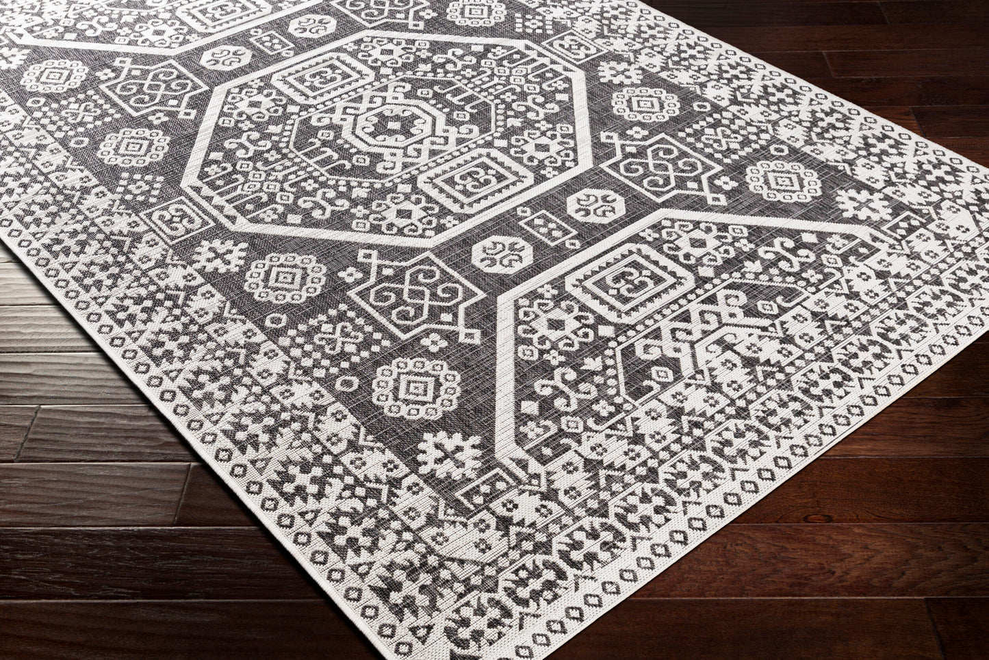 Eagean EAG-2359 6ft Square Machine Woven Indoor/Outdoor Area Rug