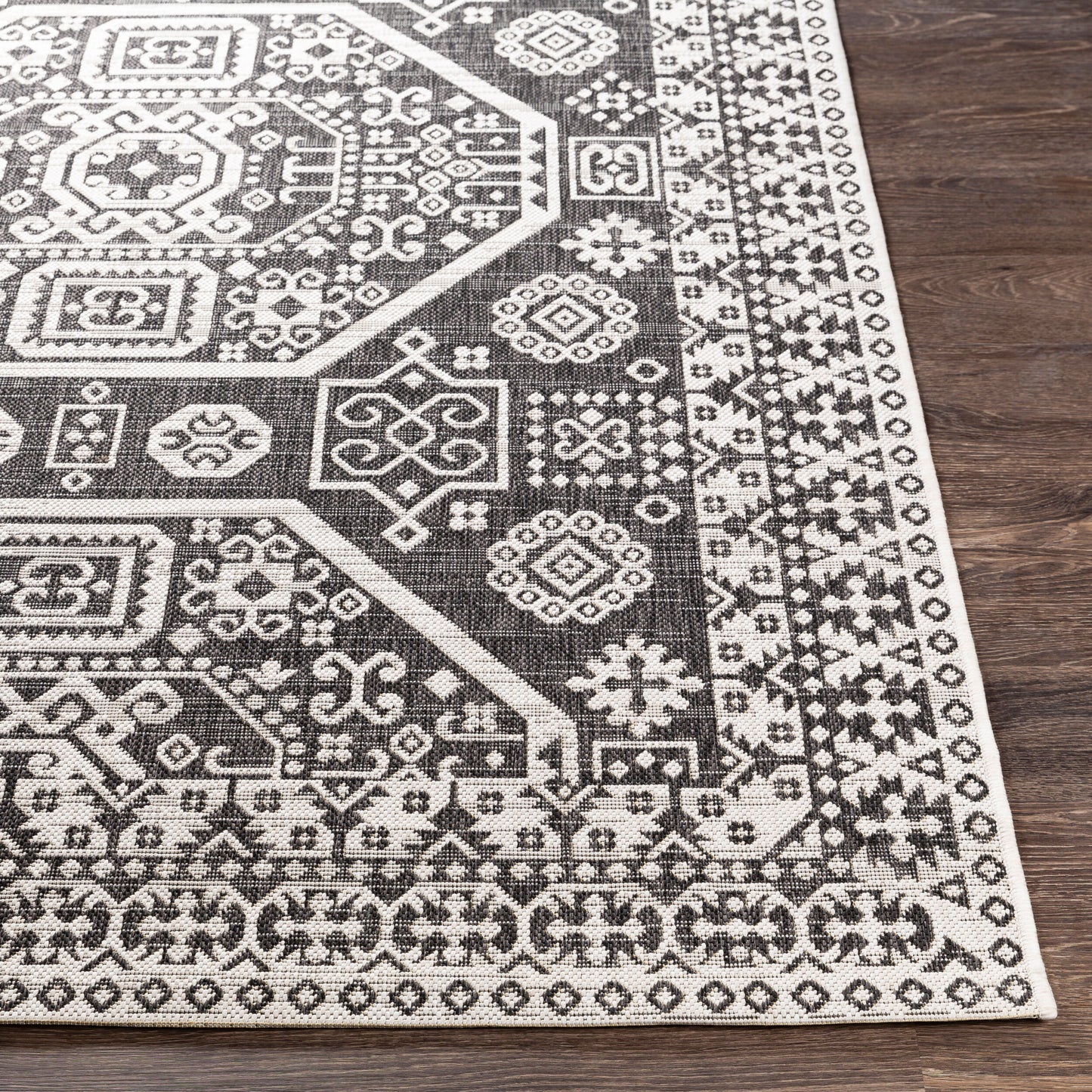 Eagean EAG-2359 6ft Square Machine Woven Indoor/Outdoor Area Rug