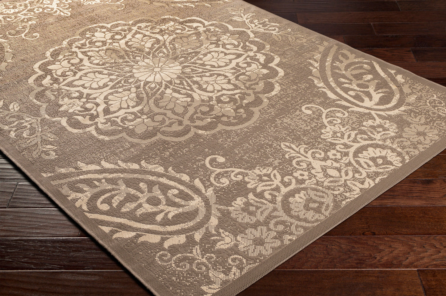 Eagean EAG-2362 6ft Square Machine Woven Indoor/Outdoor Area Rug