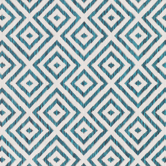 Alfombra tejida a máquina para interiores y exteriores Eagean EAG-2368 de 8' x 10'