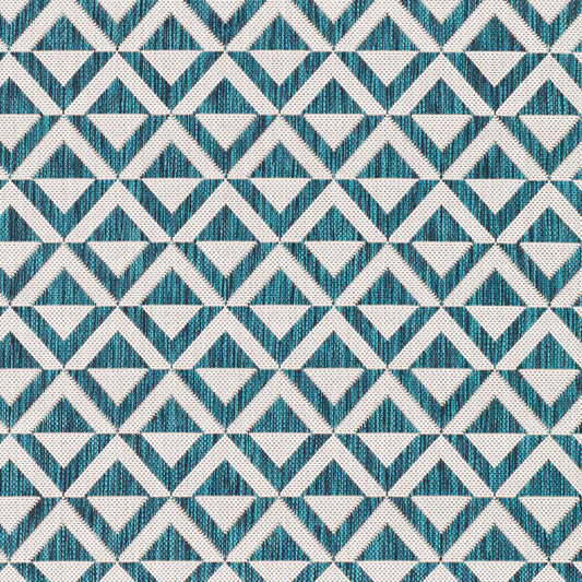 Alfombra tejida a máquina para interiores y exteriores Eagean EAG-2373 de 8' x 10'