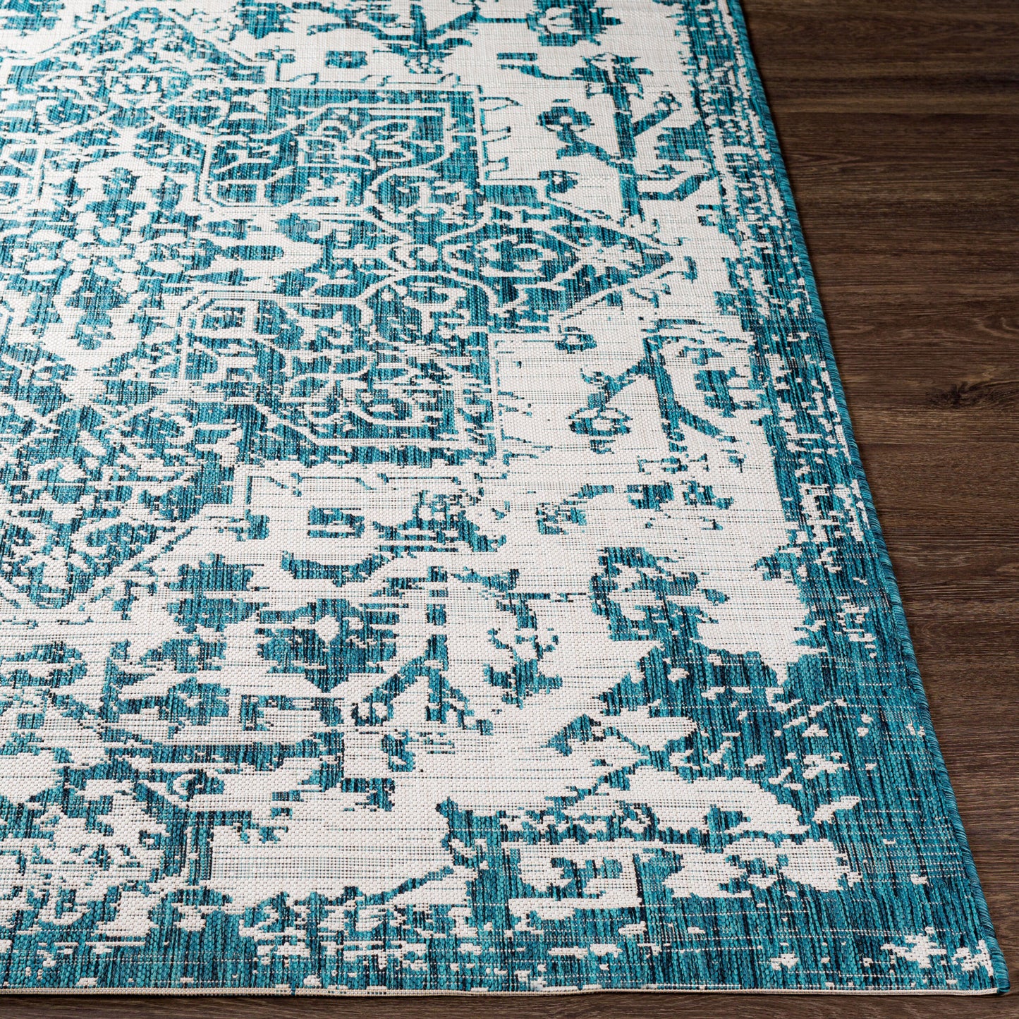 Eagean EAG-2378 8ft Square Machine Woven Indoor/Outdoor Area Rug