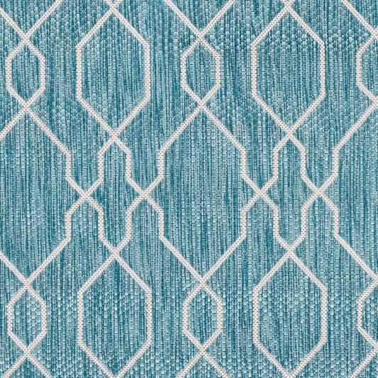 Alfombra decorativa para interior y exterior tejida a máquina Eagean EAG-2383 de 2' x 3'