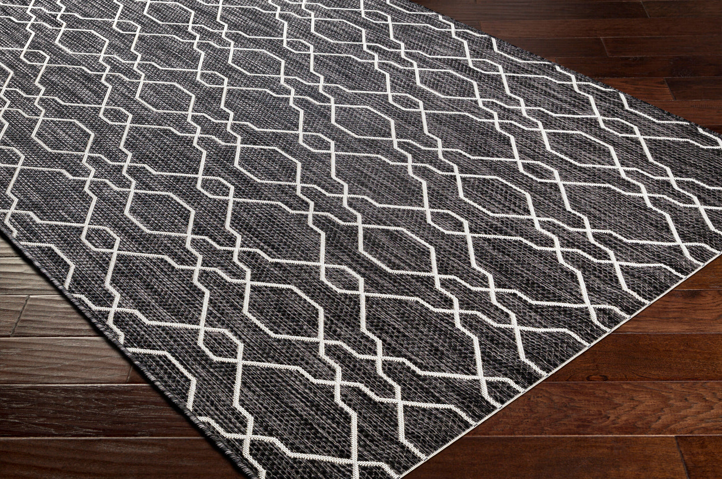 Eagean EAG-2384 6ft Square Machine Woven Indoor/Outdoor Area Rug