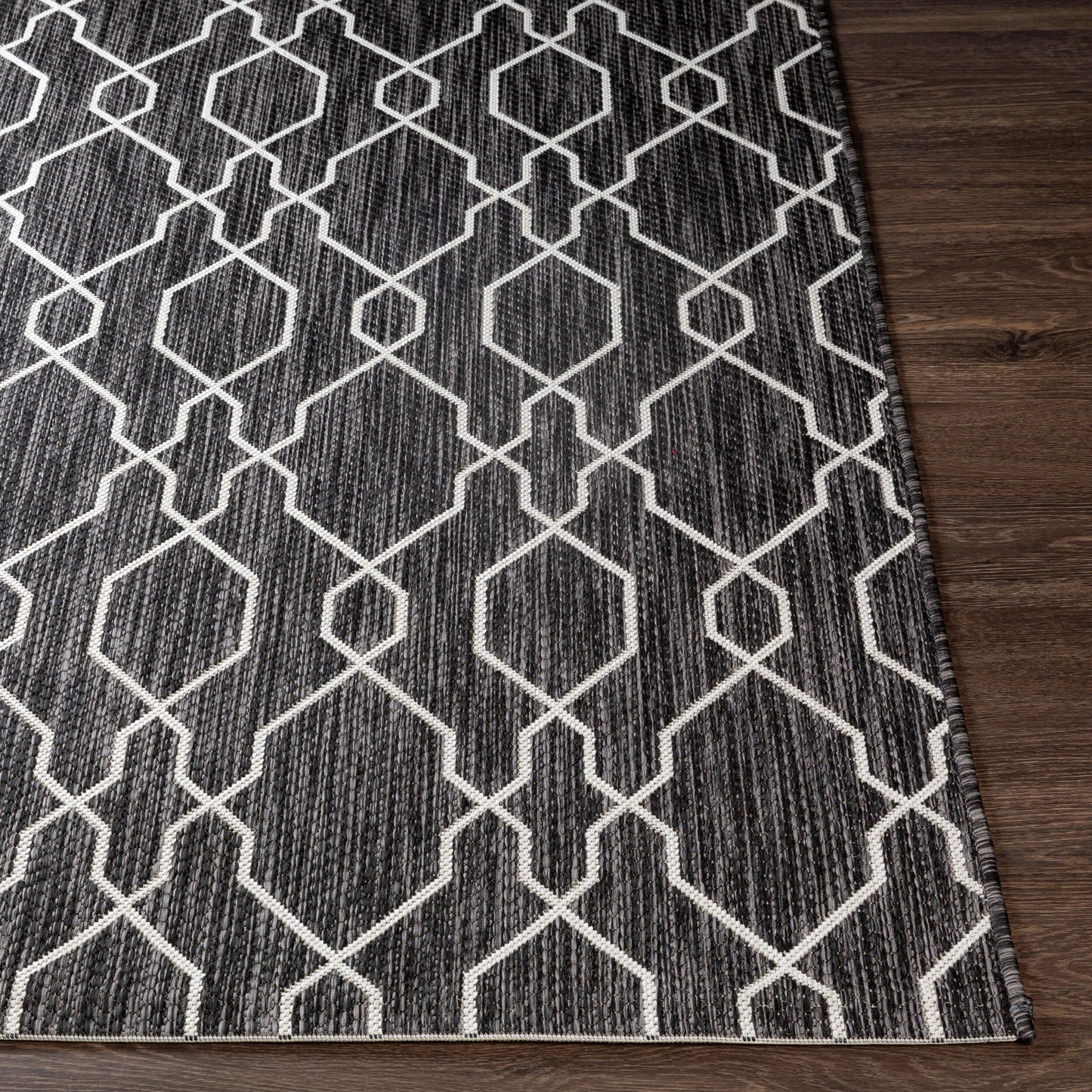 Eagean EAG-2384 6ft Square Machine Woven Indoor/Outdoor Area Rug