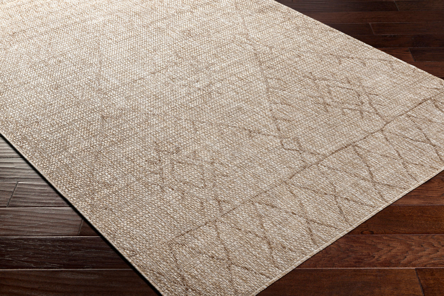 Eagean EAG-2402 8ft Square Machine Woven Indoor/Outdoor Area Rug