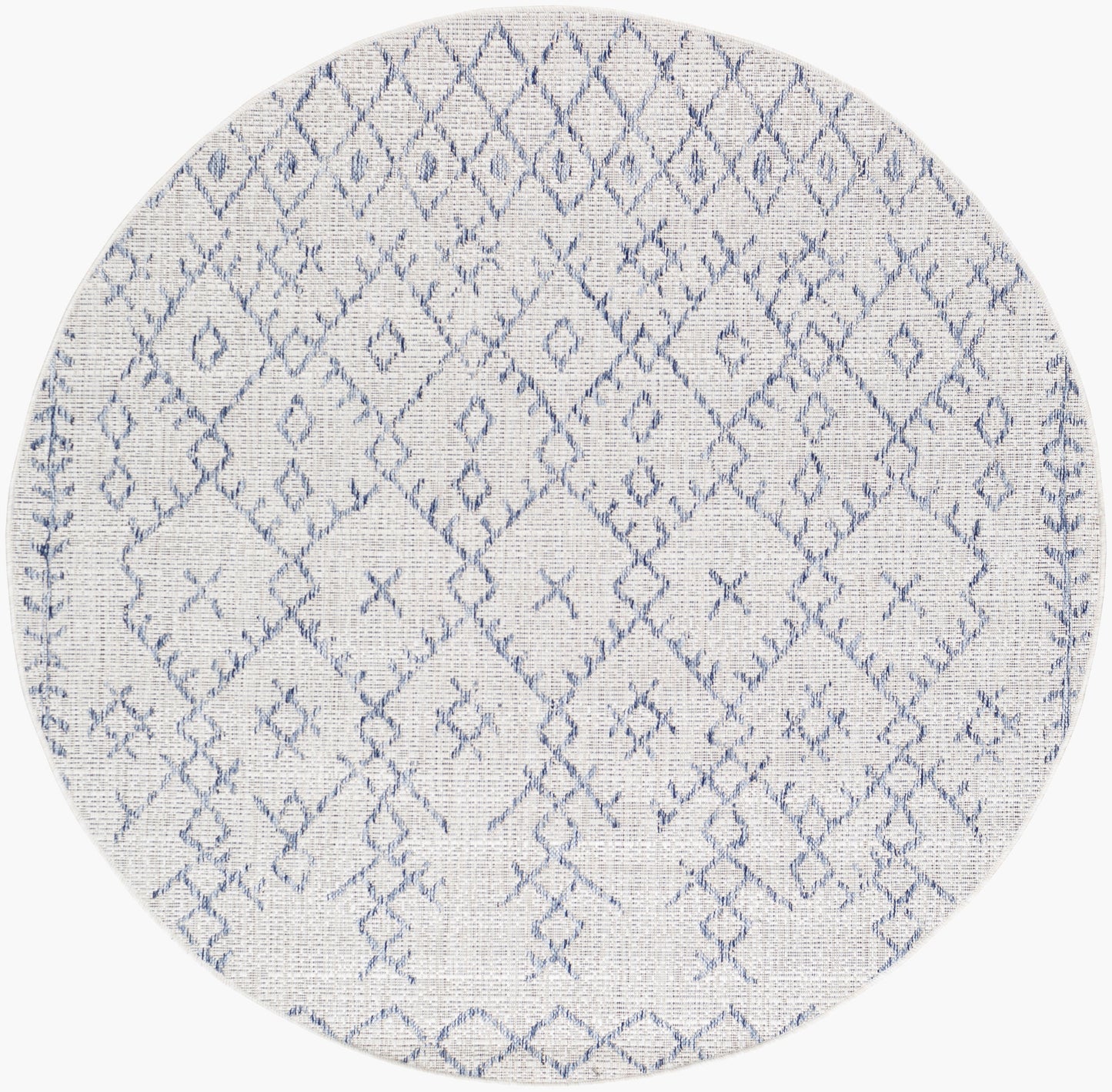 Eagean EAG-2403 8ft Round Machine Woven Indoor/Outdoor Area Rug