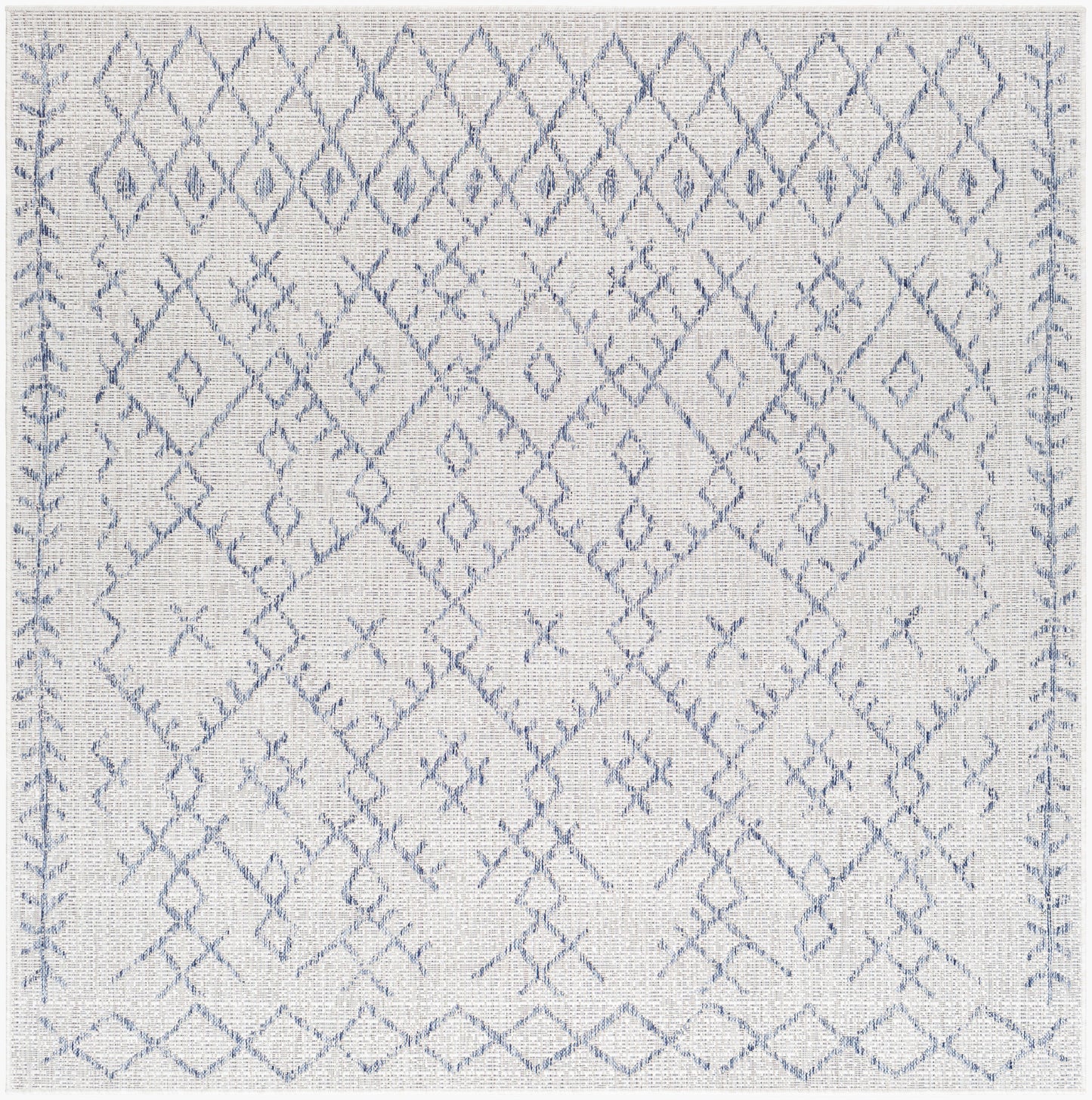 Eagean EAG-2403 6ft Square Machine Woven Indoor/Outdoor Area Rug
