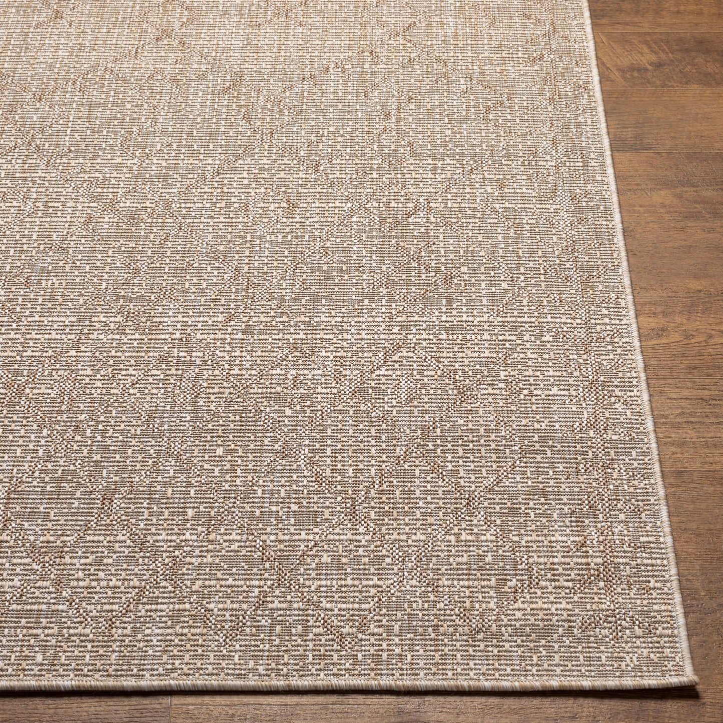 Eagean EAG-2404 6ft Square Machine Woven Indoor/Outdoor Area Rug