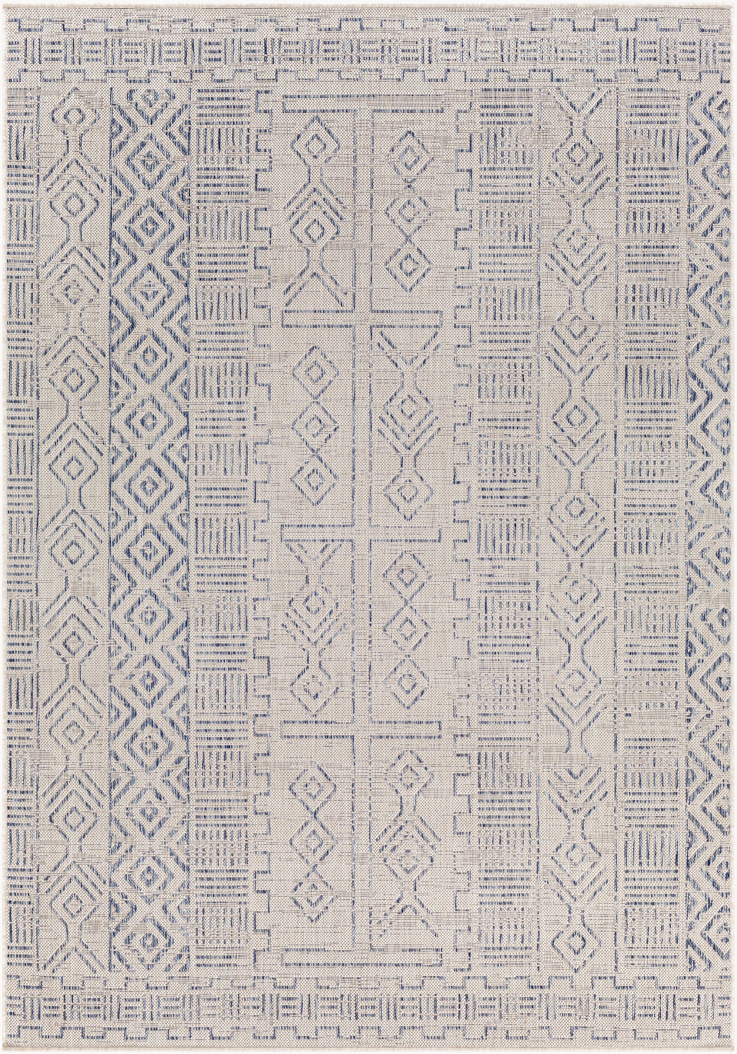 Eagean EAG-2414 8ft Square Machine Woven Indoor/Outdoor Area Rug