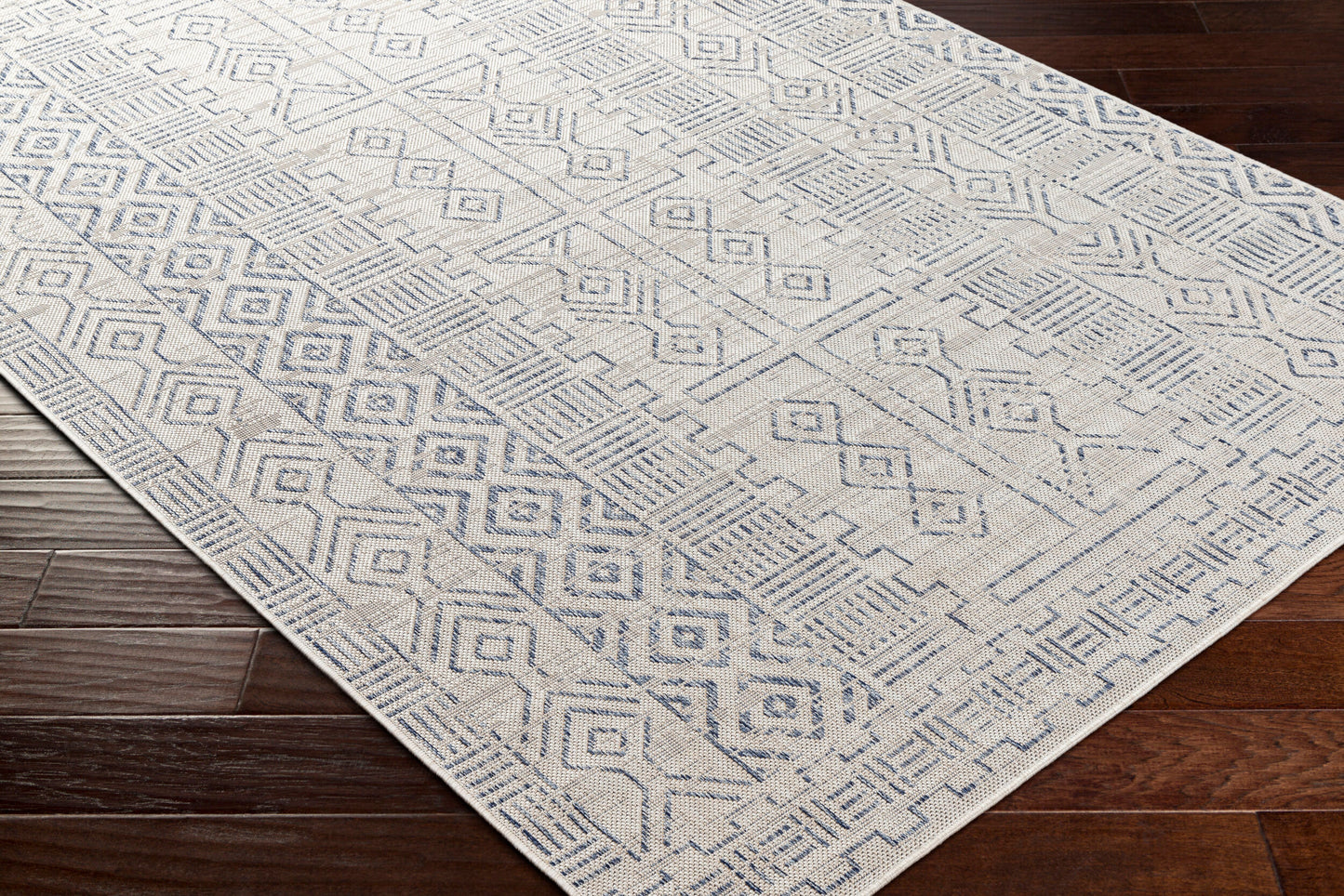 Eagean EAG-2414 8ft Square Machine Woven Indoor/Outdoor Area Rug