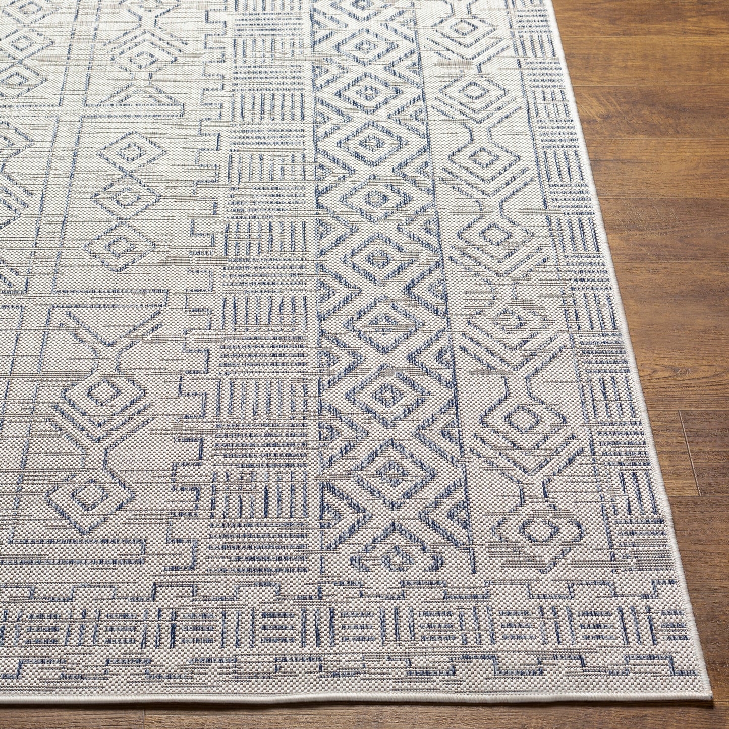Eagean EAG-2414 8ft Square Machine Woven Indoor/Outdoor Area Rug