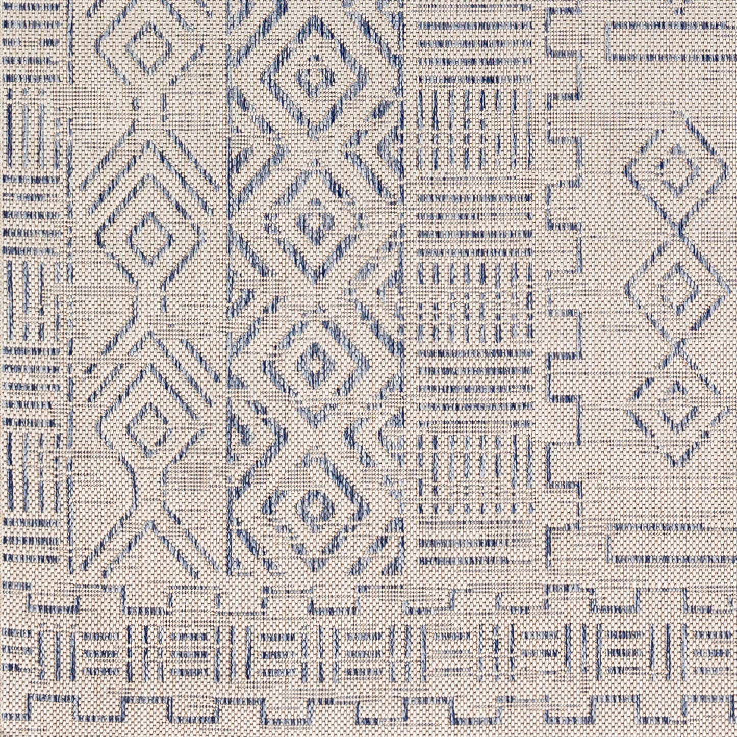 Eagean EAG-2414 6ft Square Machine Woven Indoor/Outdoor Area Rug