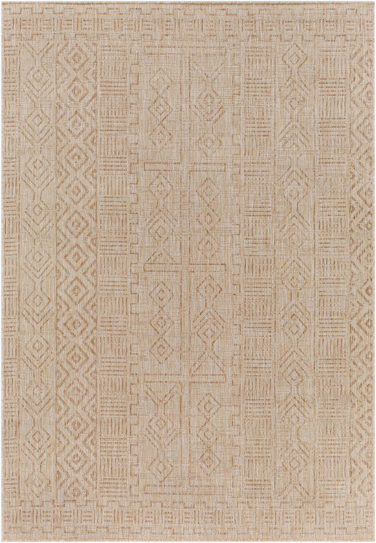 Eagean EAG-2415 6ft Square Machine Woven Indoor/Outdoor Area Rug