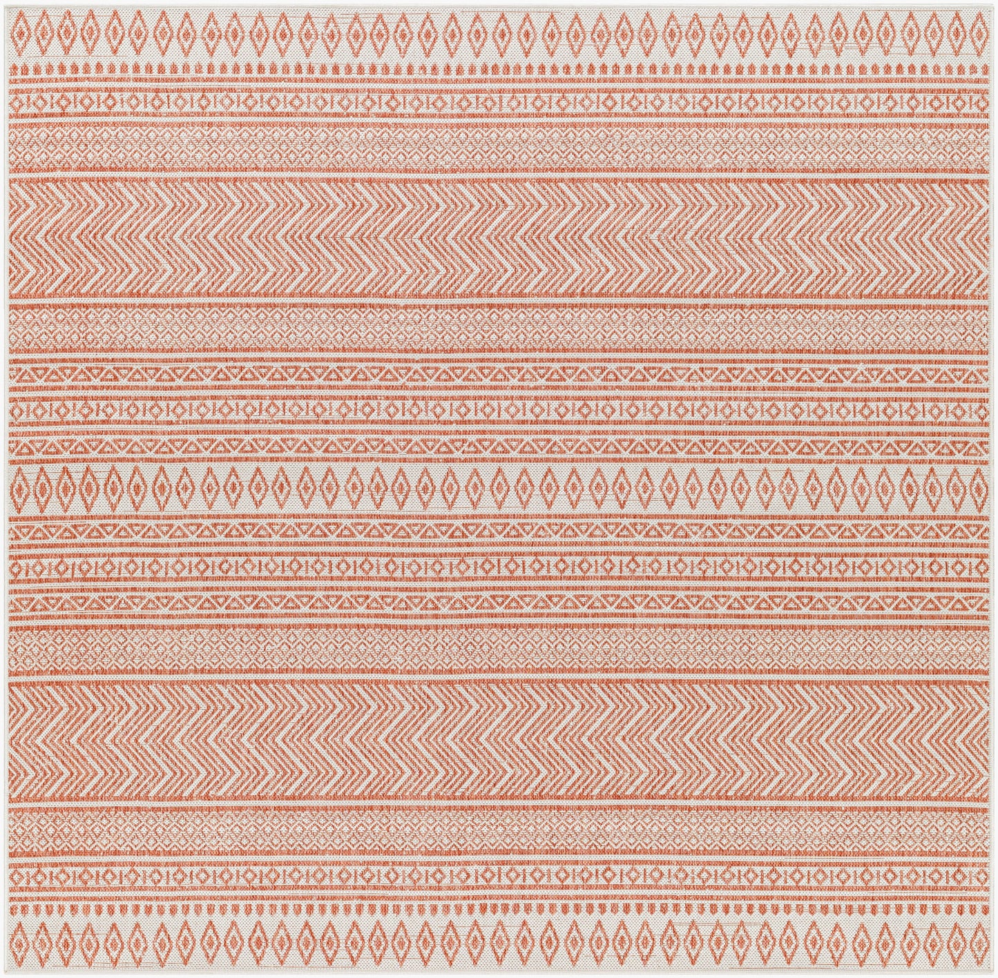 Eagean EAG-2426 8ft Square Machine Woven Indoor/Outdoor Area Rug