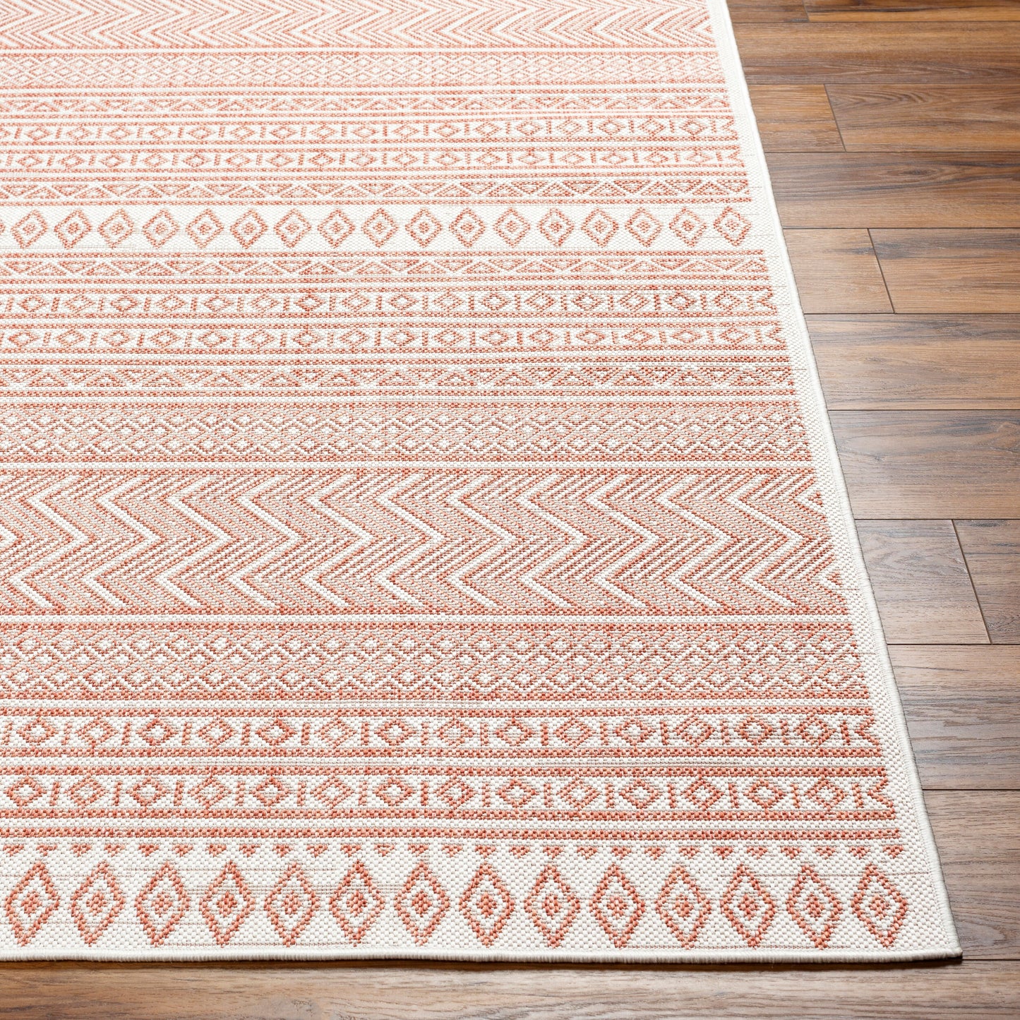 Eagean EAG-2426 6ft Square Machine Woven Indoor/Outdoor Area Rug