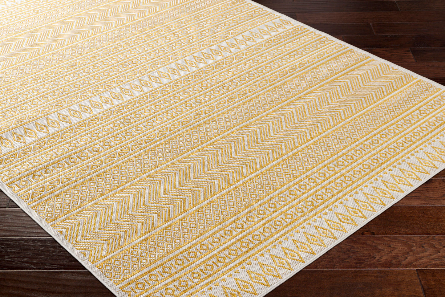 Eagean EAG-2427 6ft Square Machine Woven Indoor/Outdoor Area Rug