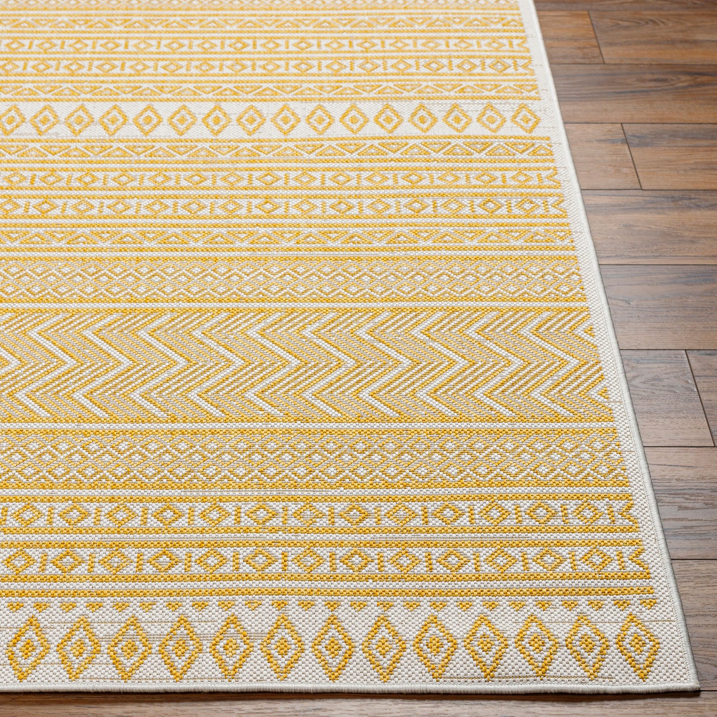 Eagean EAG-2427 6ft Square Machine Woven Indoor/Outdoor Area Rug