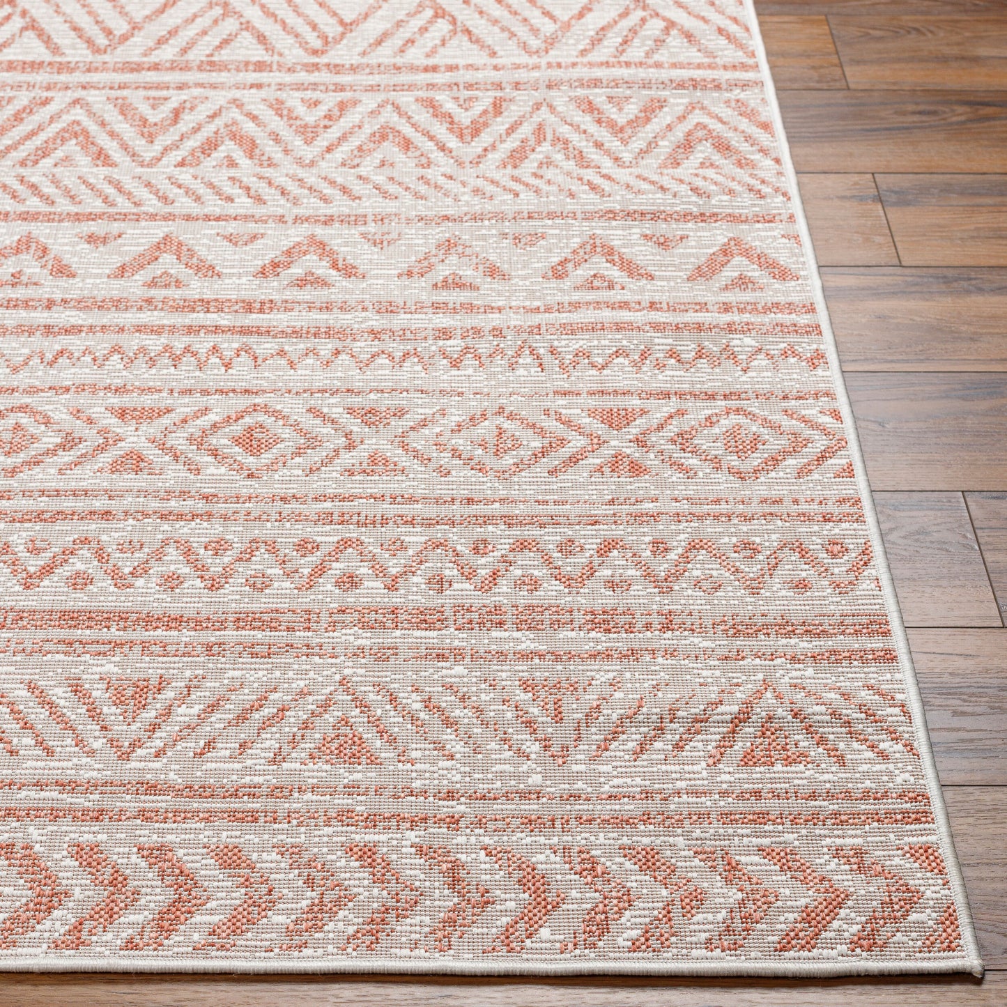 Eagean EAG-2430 6ft Square Machine Woven Indoor/Outdoor Area Rug