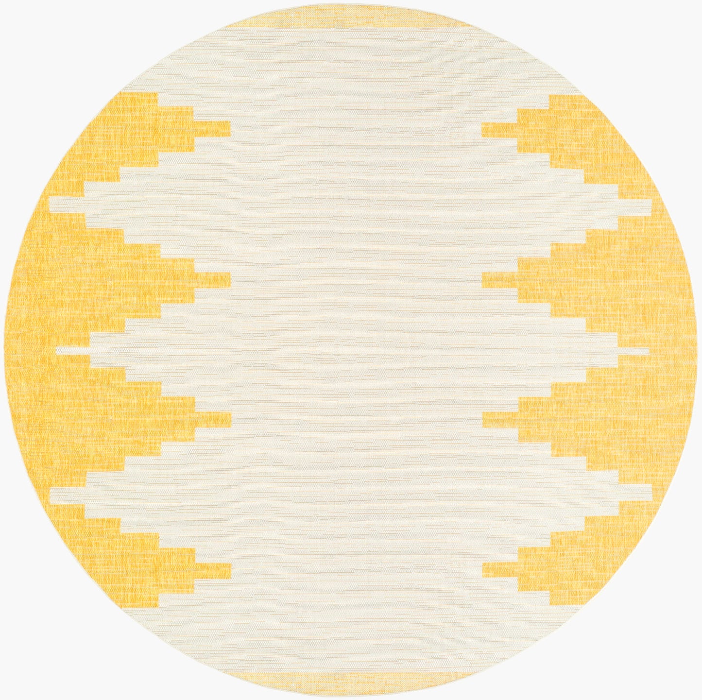 Eagean EAG-2437 8ft Round Machine Woven Indoor/Outdoor Area Rug