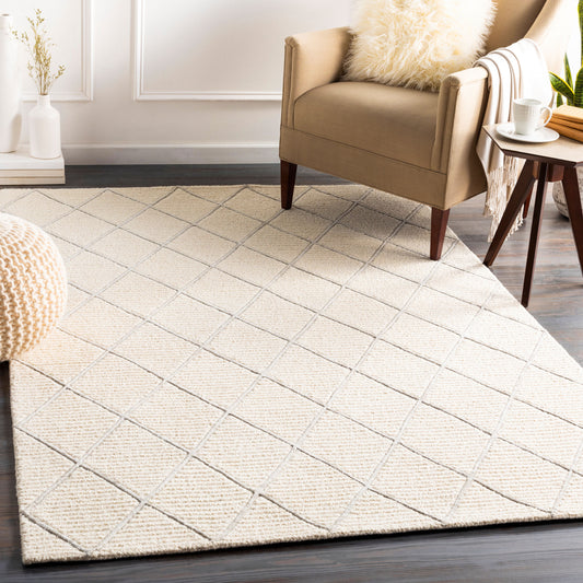 Eaton EAT-2303 2' x 3' Handmade Wool Accent Rug
