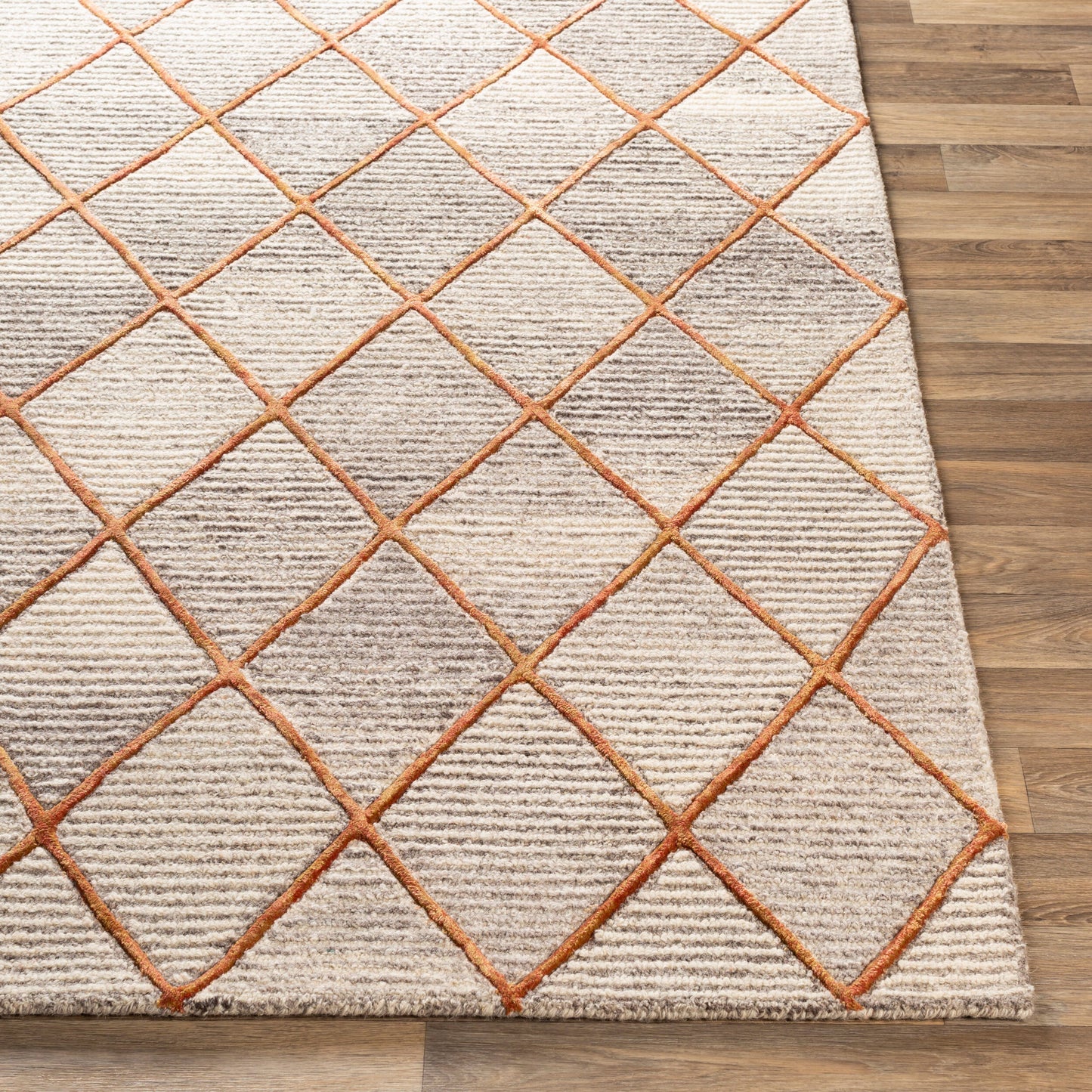 Eaton EAT-2305 5' x 7' Handmade Wool Area Rug