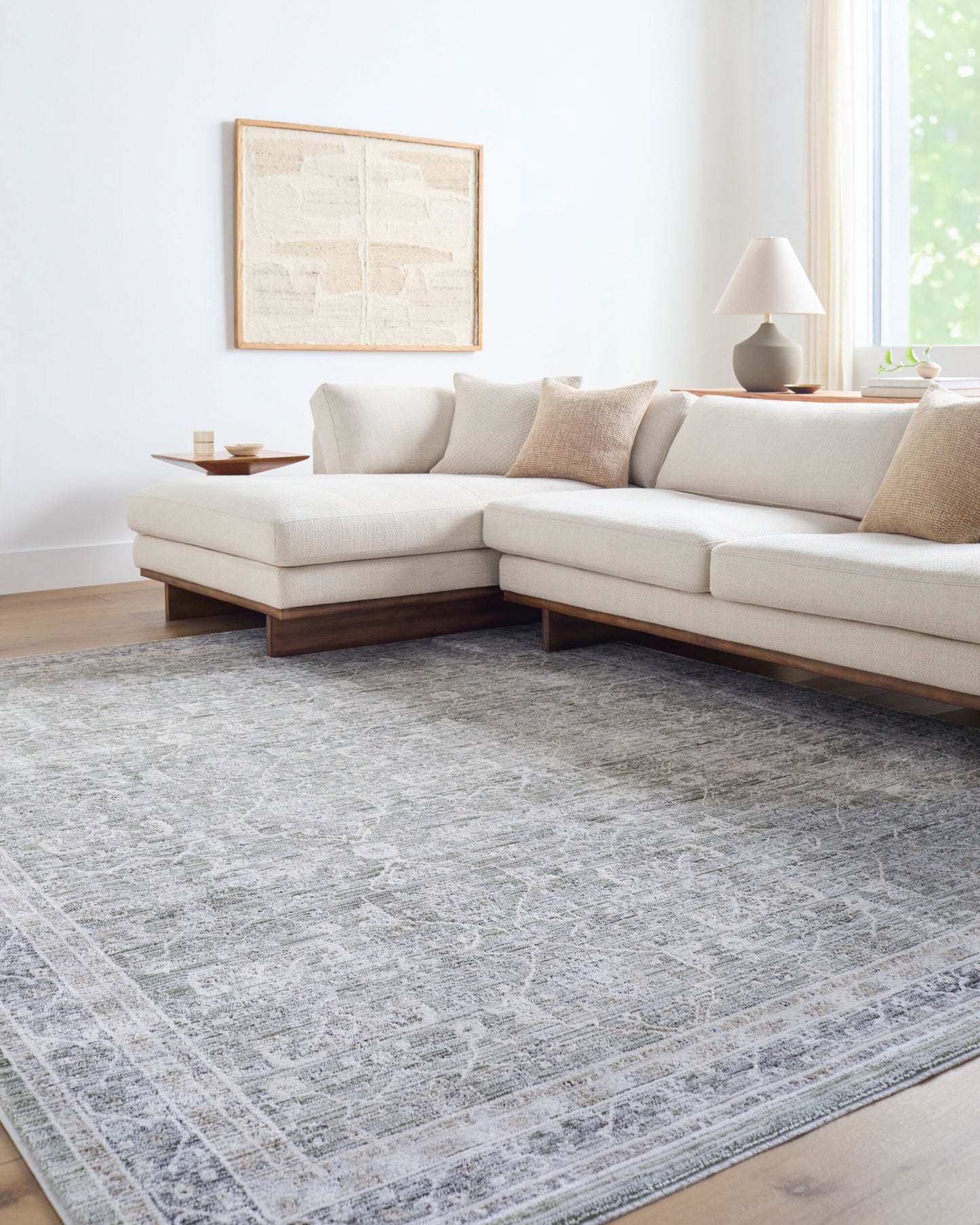 Alfombra decorativa tejida a máquina Edmonton EDO-2307 de 2' x 3'