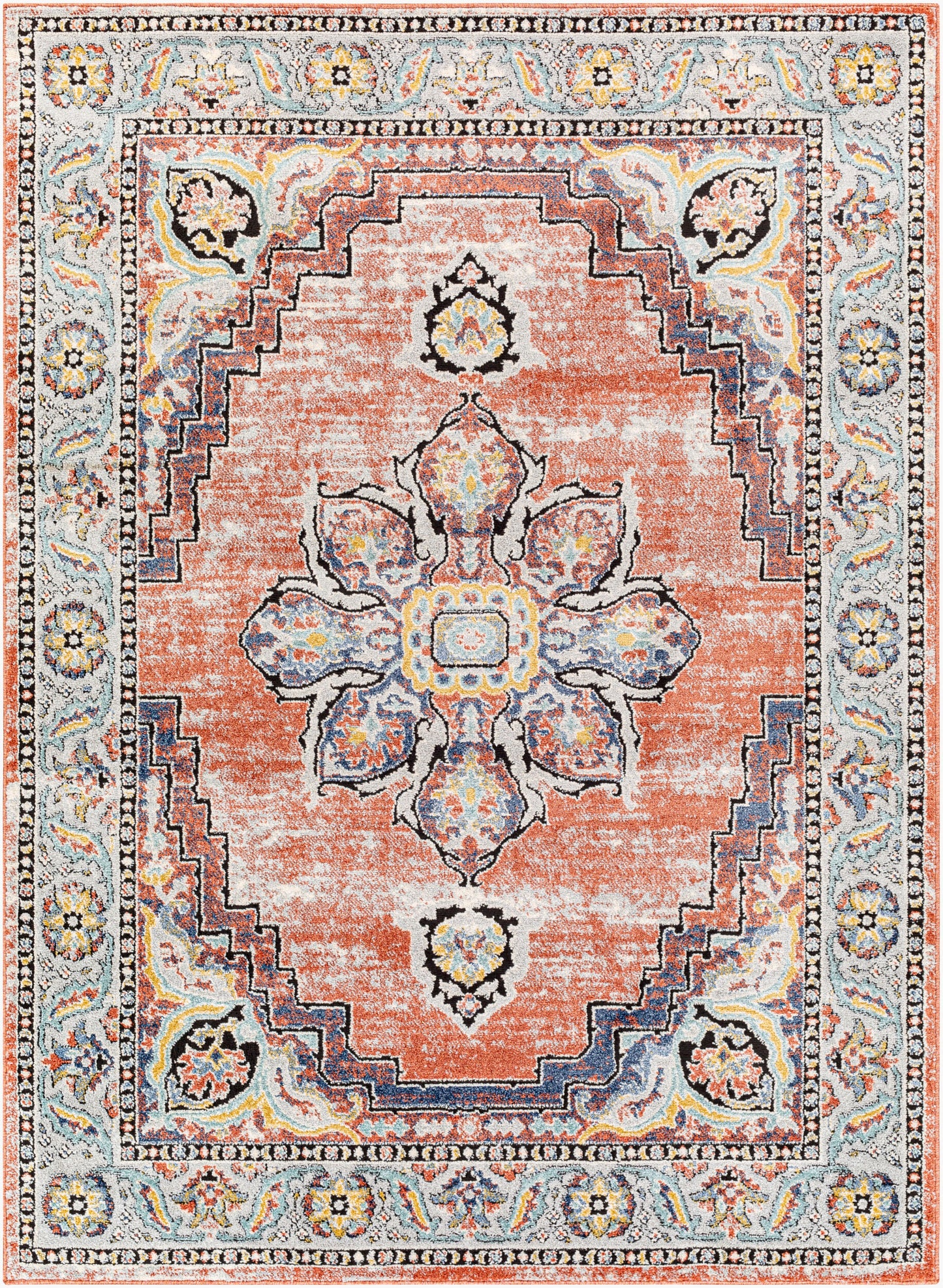 Ella ELL-2303 5' x 7' Machine Woven Area Rug