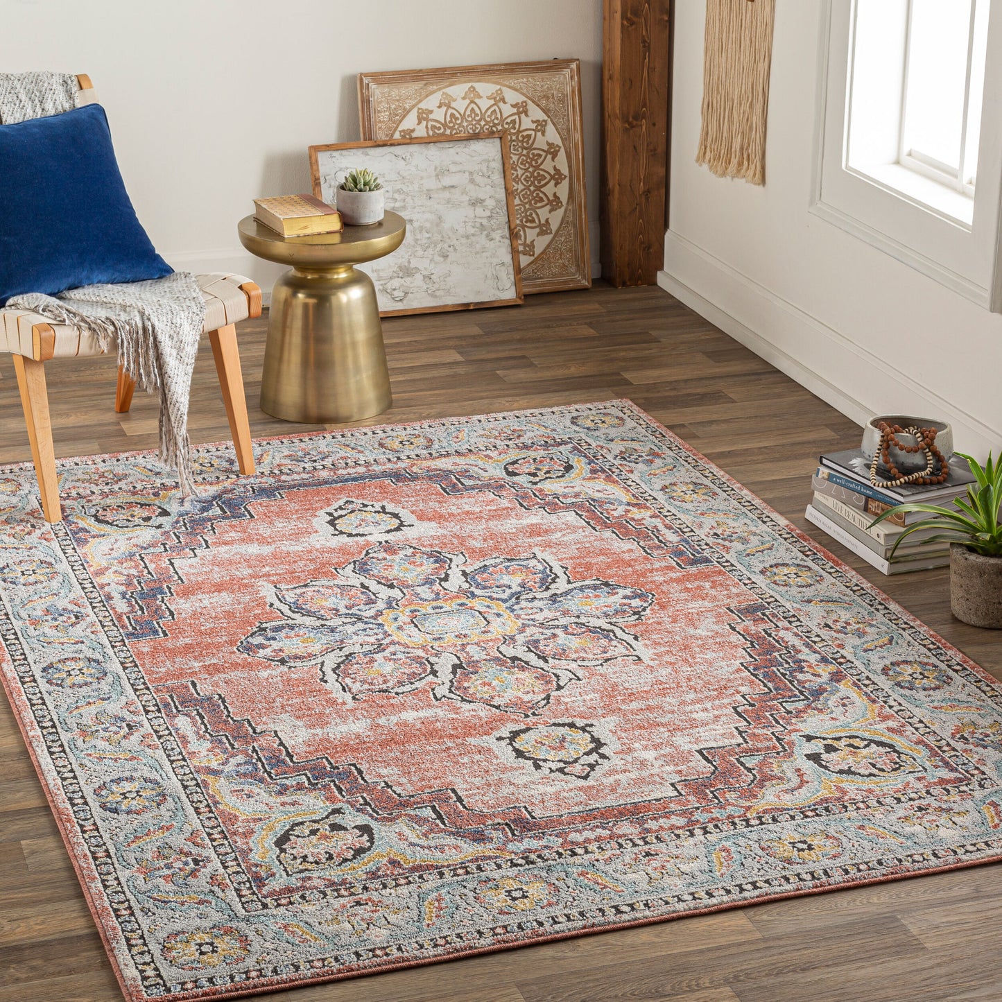 Ella ELL-2303 5' x 7' Machine Woven Area Rug