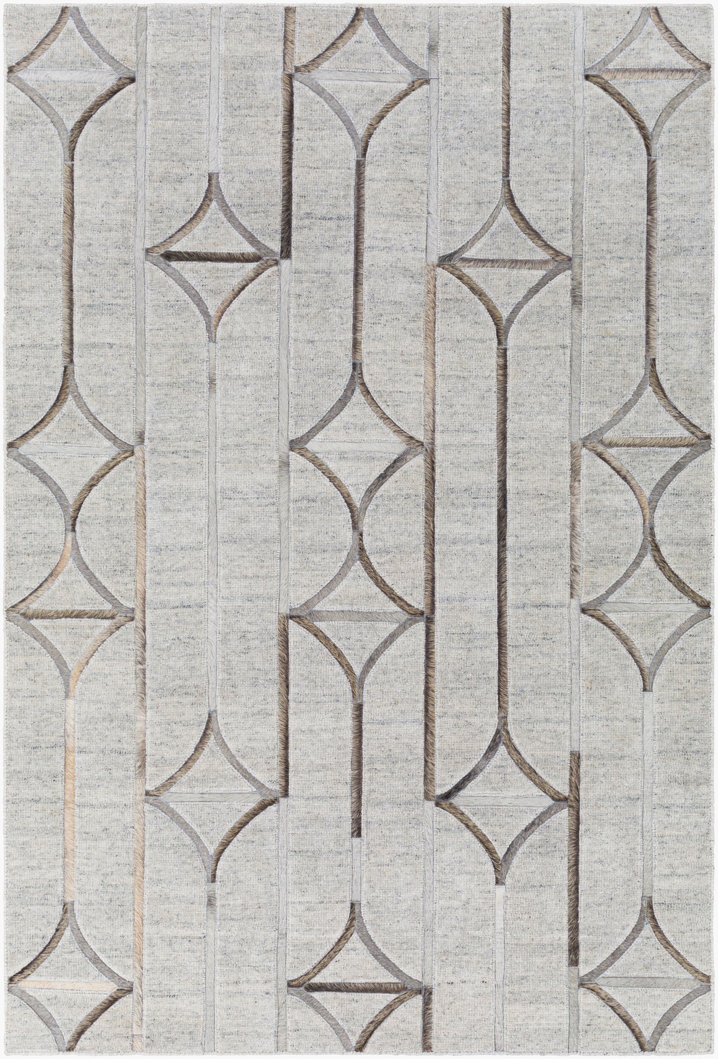 Eloquent ELQ-2304 2' x 3' Handmade Faux Silk Accent Rug