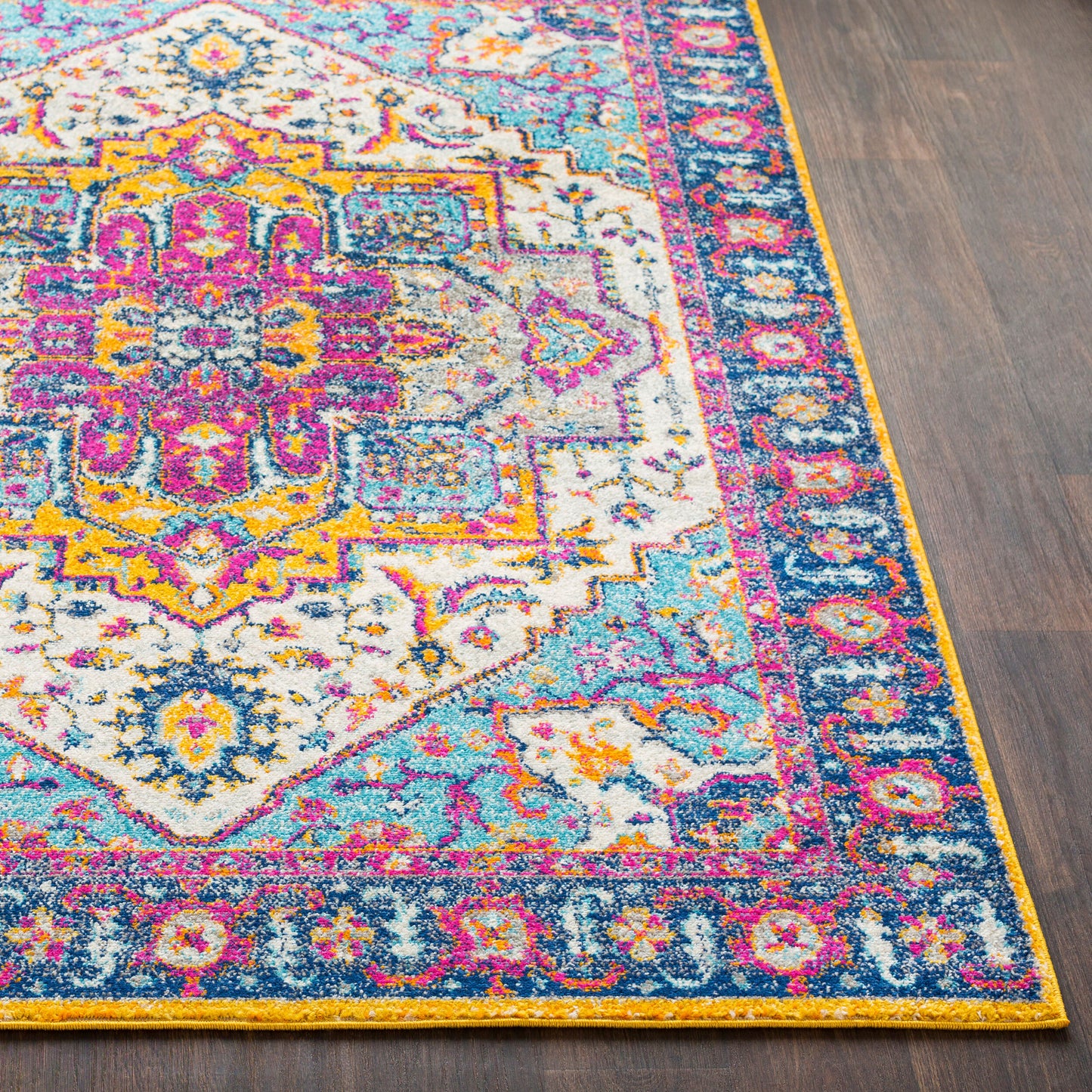 Elaziz ELZ-2302 Alfombra decorativa tejida a máquina de 2' x 3'