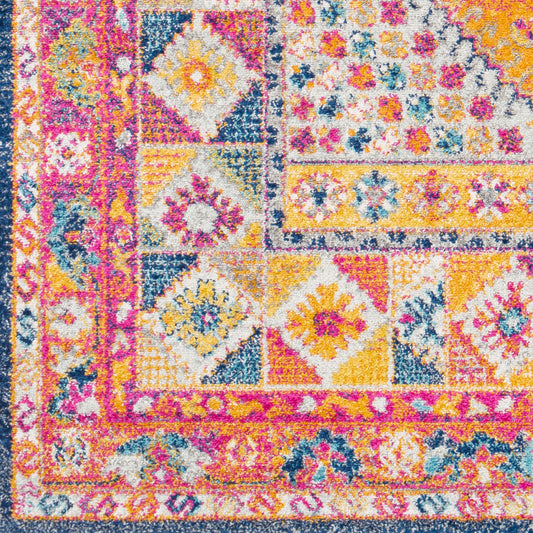 Elaziz ELZ-2304 Alfombra decorativa tejida a máquina de 2' x 3'