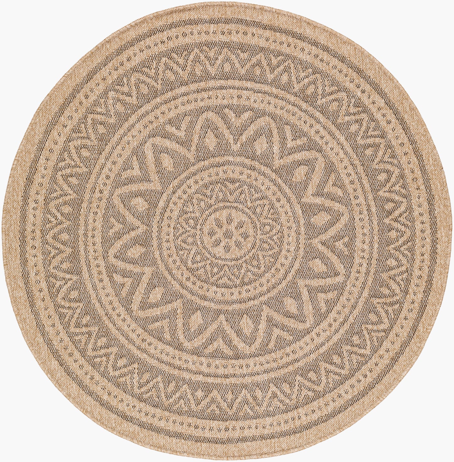 Encore ENC-2302 3ft Round Machine Woven Indoor/Outdoor Accent Rug