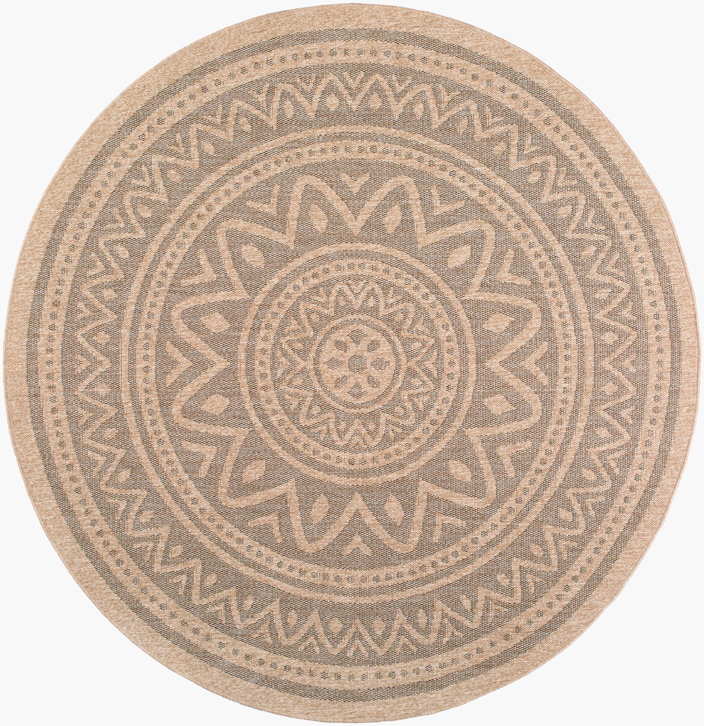 Encore ENC-2302 8ft Round Machine Woven Indoor/Outdoor Area Rug