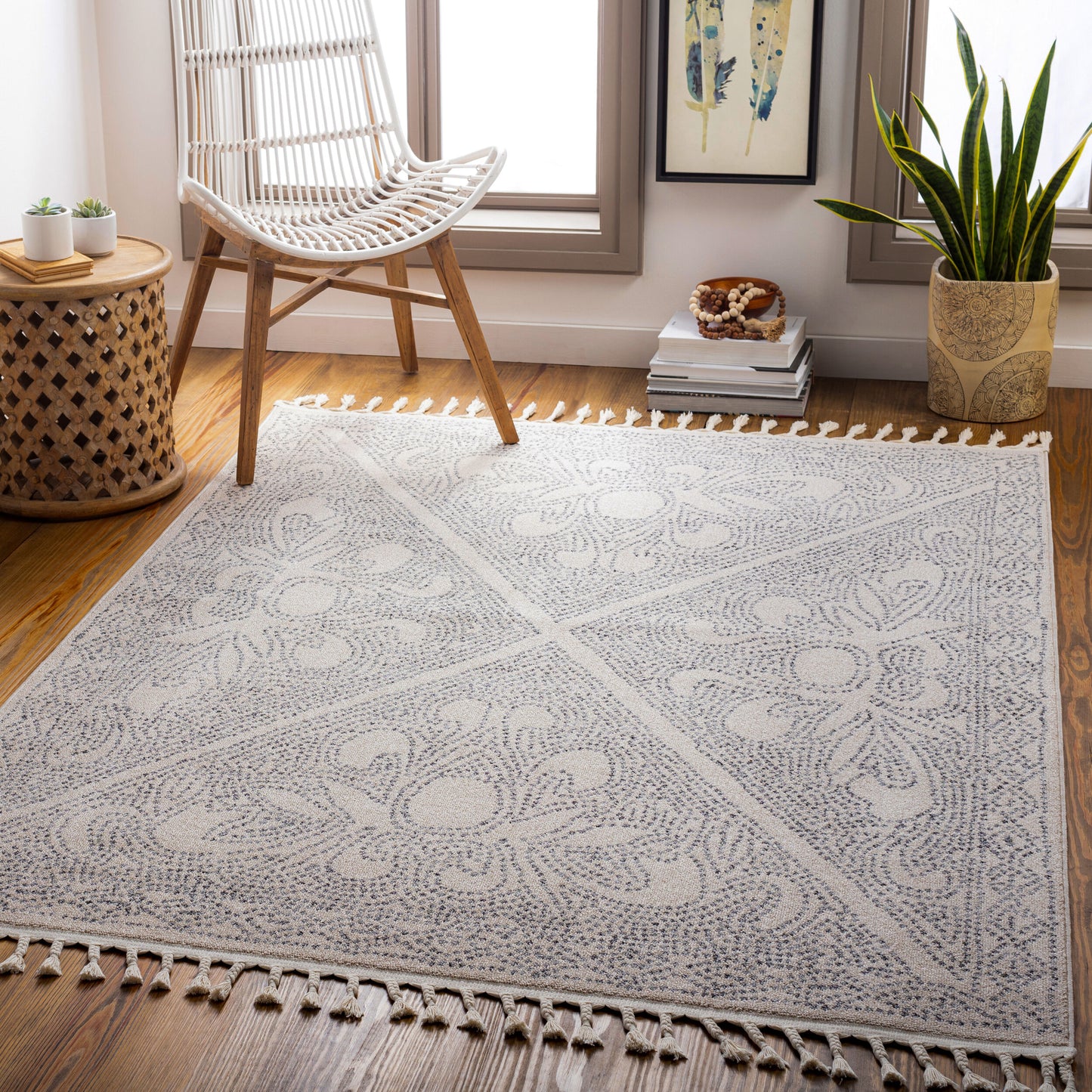 Euphoria ERP-2308 5' x 7' Machine Woven Area Rug