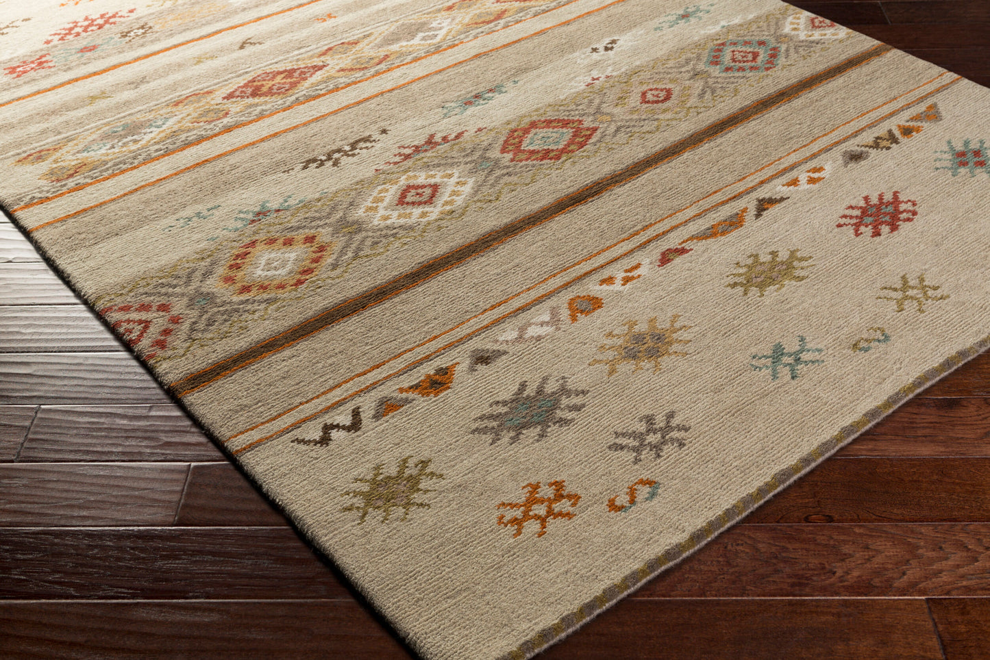 Alfombra decorativa de lana hecha a mano Eastwood ESW-6000 de 2' x 3'