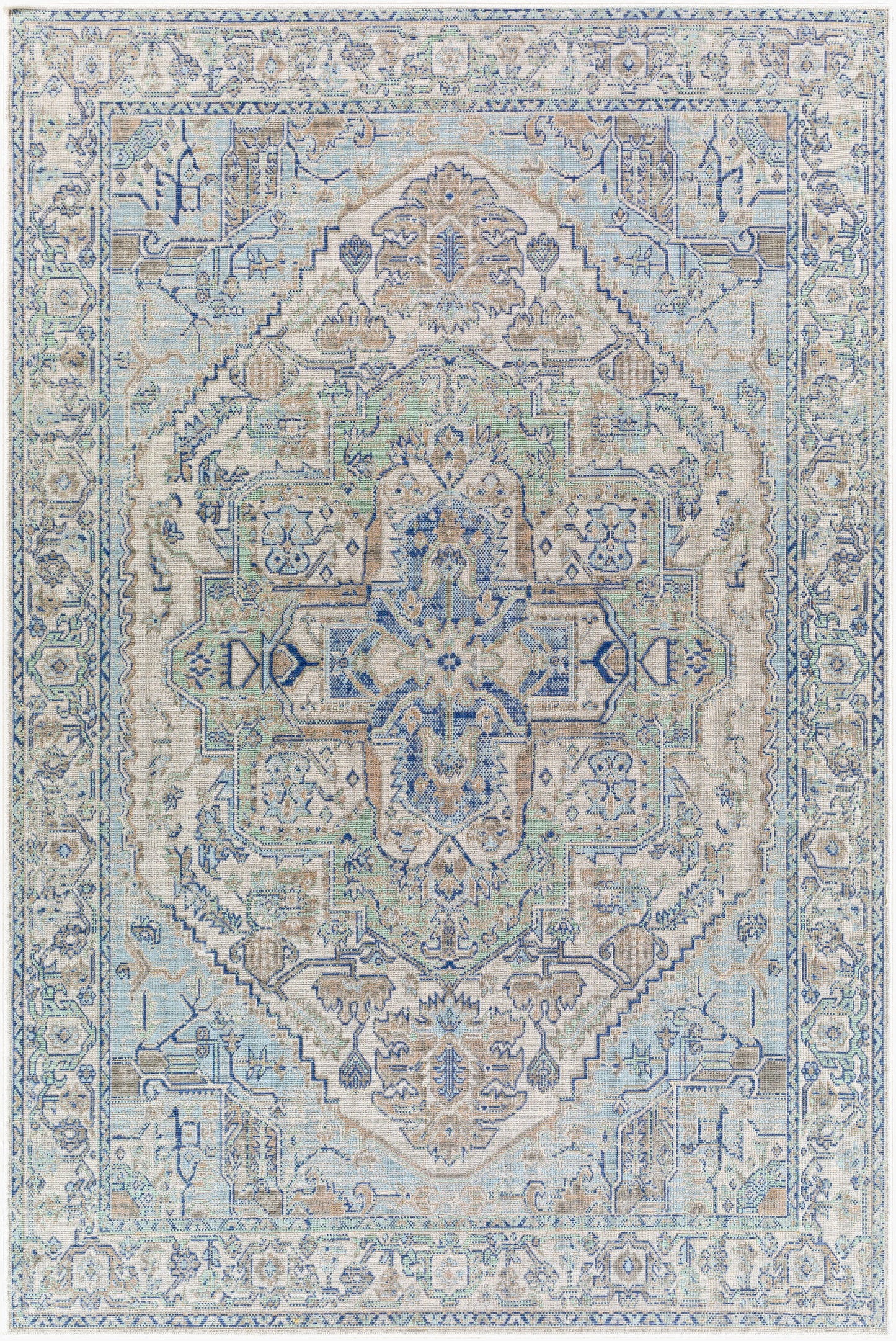 Rafetus ETS-2373 8' x 10' Machine Woven Area Rug