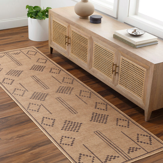 Ez Jute EZT-2303 8ft Runner Machine Woven Washable Recyled Runner Rug