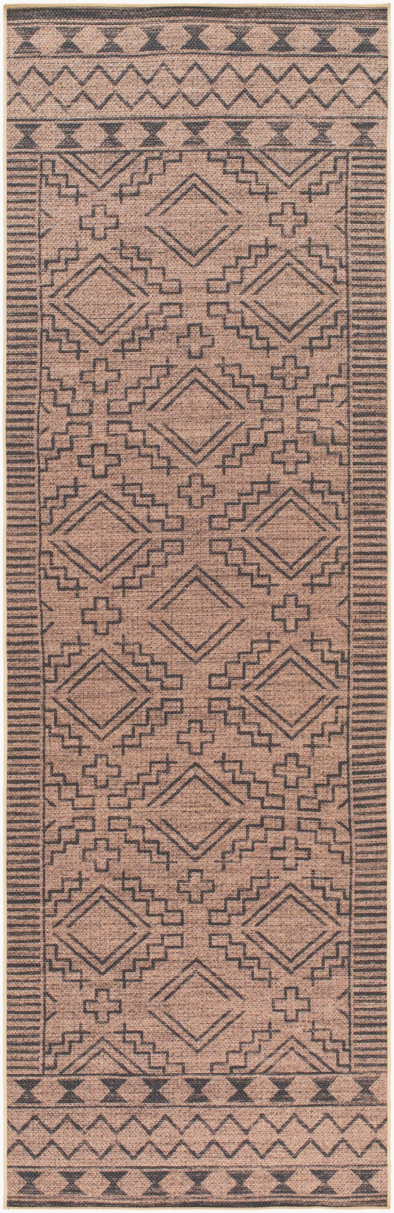 Ez Jute EZT-2313 8ft Runner Machine Woven Washable Recyled Runner Rug