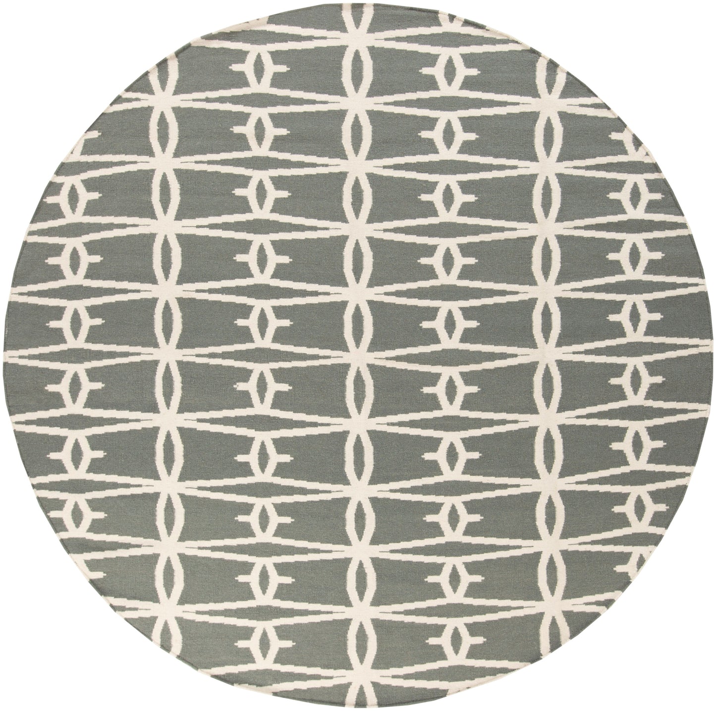 Fallon FAL-1027 8ft Round Handmade Wool Area Rug