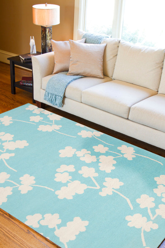 Alfombra decorativa de lana hecha a mano Fallon FAL-1063 de 2' x 3'