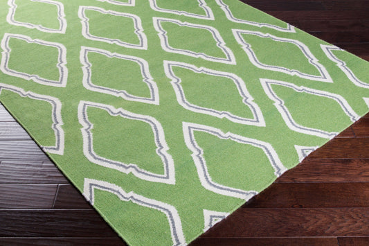 Alfombra redonda de lana hecha a mano Fallon FAL-1096 de 2,4 m