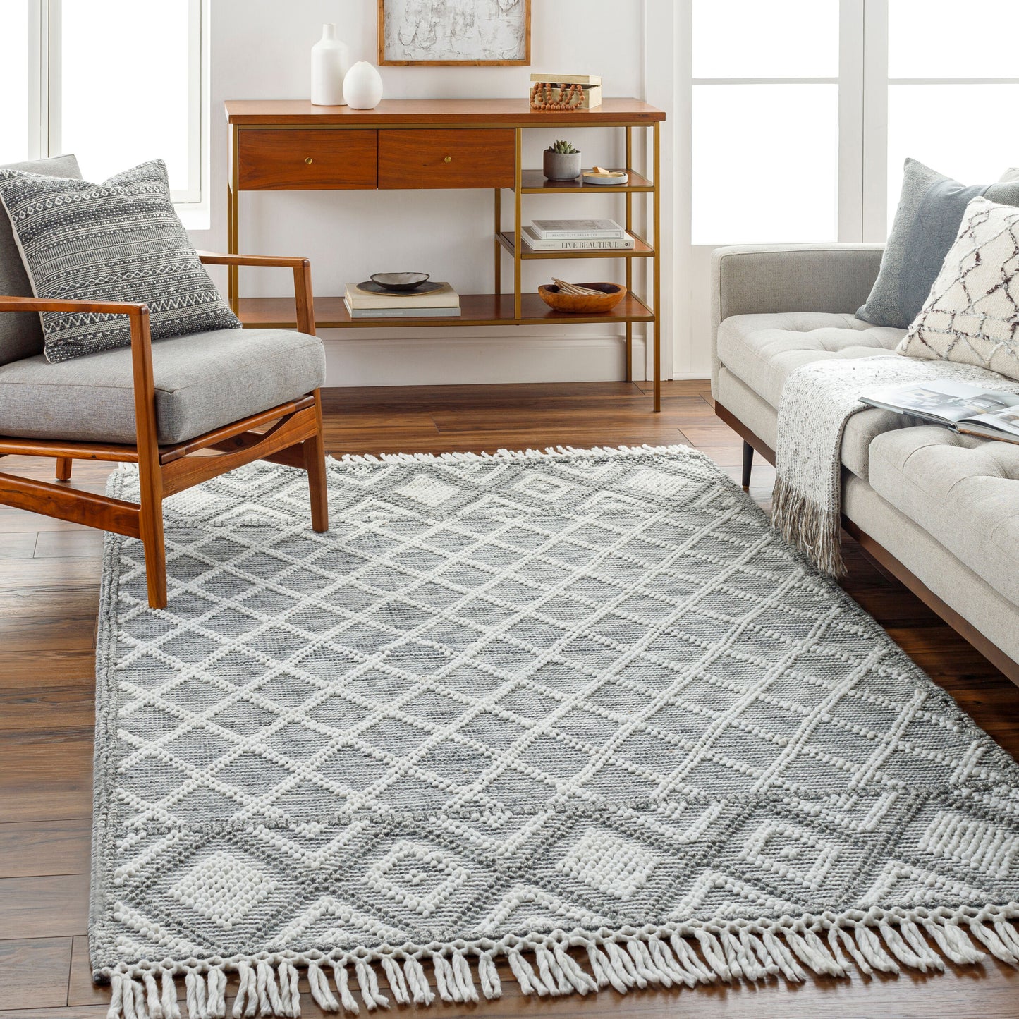 Fleur FLE-2300 2' x 3' Handmade Recyled Accent Rug