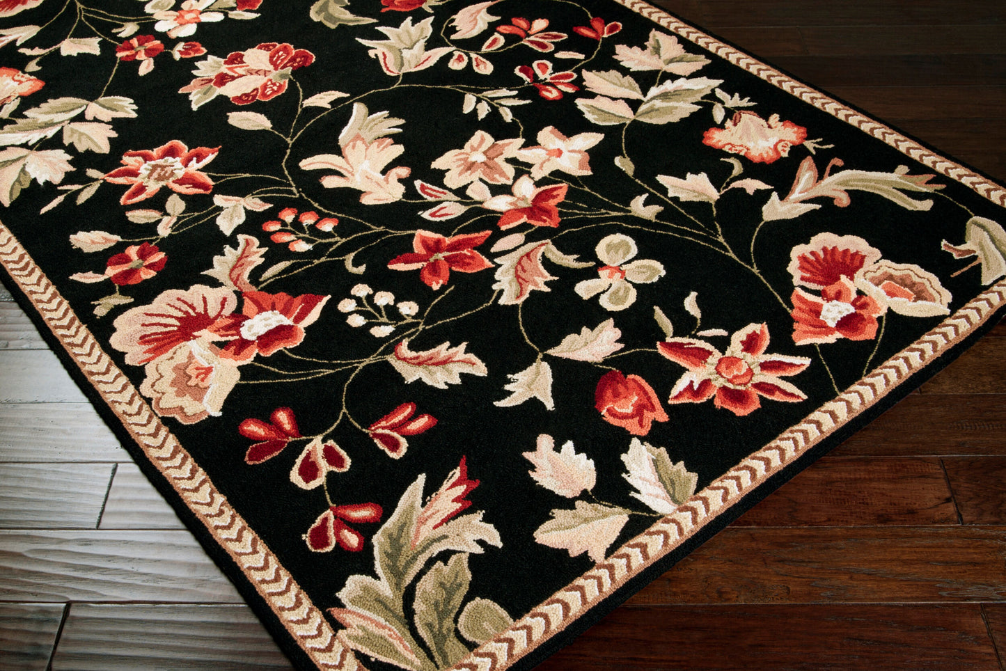 Flor FLO-8907 2' x 4' Handmade Wool Accent Rug