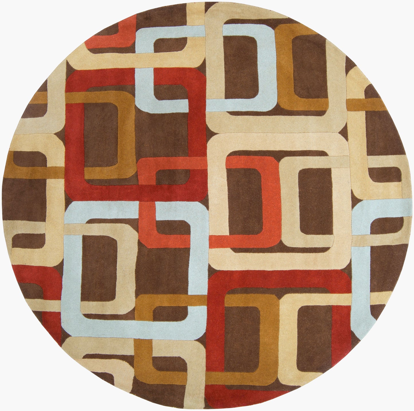 Forum FM-7106 8ft Round Handmade Wool Area Rug