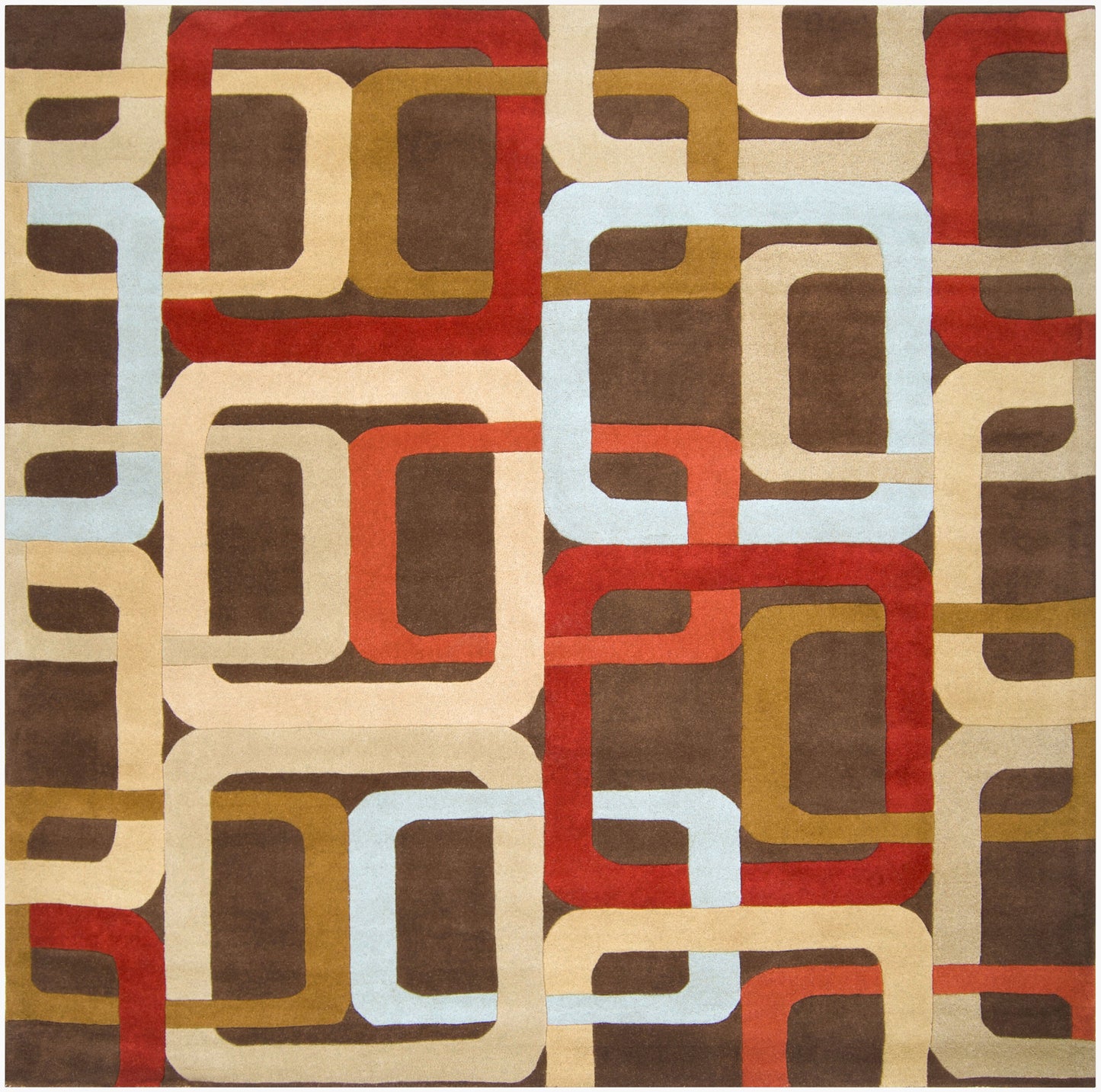 Forum FM-7106 8ft Square Handmade Wool Area Rug