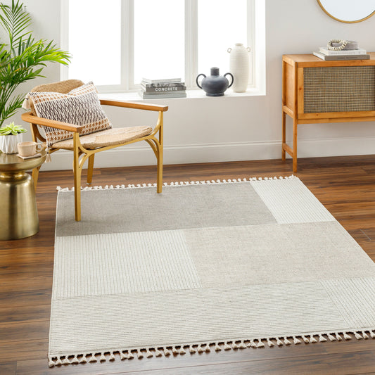Finland FND-2307 7ft Runner Machine Woven Runner Rug